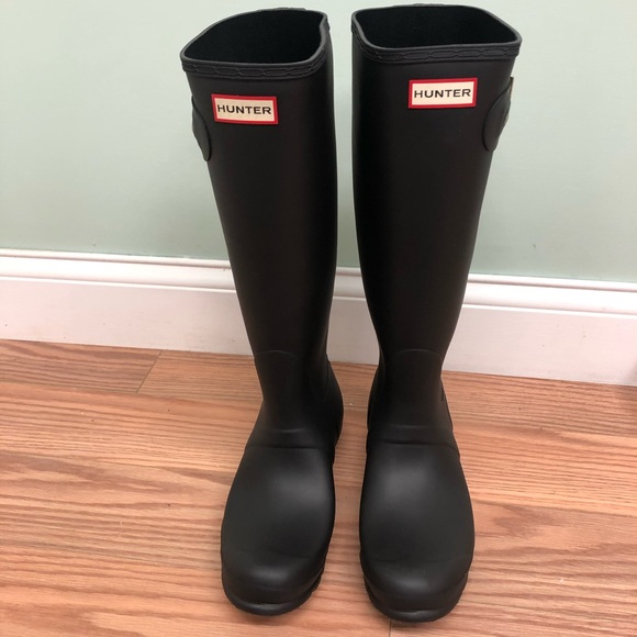 Hunter | Women's Original Tall Boots | Matte Black | Various Sizes - Picture 2 of 4